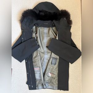 Prada Jacket with Fur-trimmed Hood in Pristine Condition